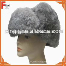 top quality chinese chinchilla rabbit fur russian hat